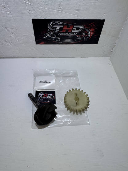 Arbre de pompe a eau OEM YAMAHA 125 YZ 1989 3JD référence 1LX1245000 Occasion