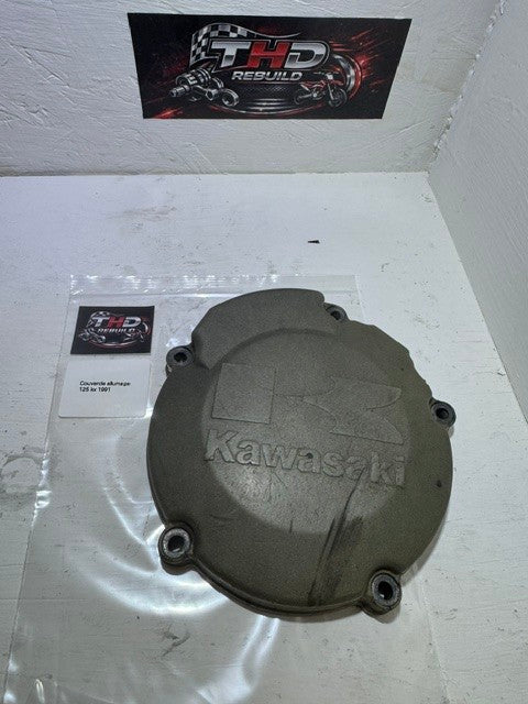 Couvercle allumage OEM KAWASAKI 125 KX 1988 à 1991 référence 140311217 Occasion